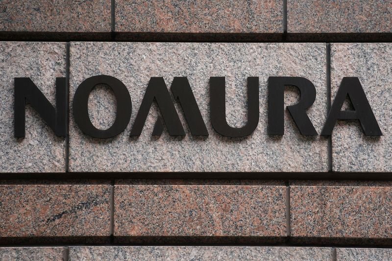 © Reuters. A Nomura logo is pictured at their office in the Manhattan borough of New York City, New York, U.S. June 23, 2017.   REUTERS/Carlo Allegri/ File Photo